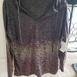 Long sleeve hooded shirt